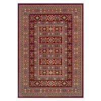 Red/Beige/Ivory 100% new zealand wool rug