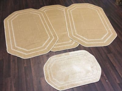 ROMANY GYPSY WASHABLES FULL SETS OF 4MATS/RUGS LARGE SIZE 75X125CM SIZE NON SLIP