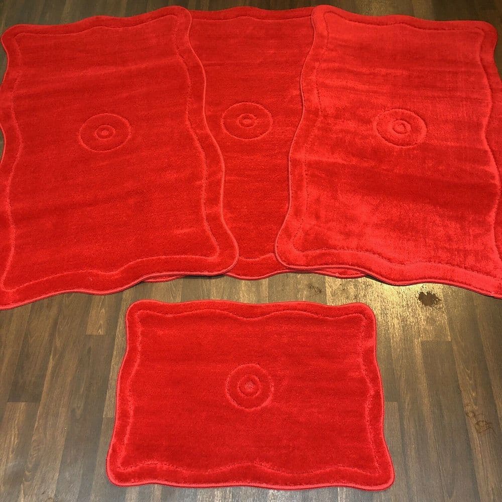 ROMANY GYPSY WASHABLES FULL SETS OF MATS/RUGS 75X125CM REGULAR SIZE NON ...