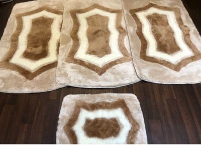 ROMANY GYPSY WASHABLES GERMAN MATS NEW MATS THICK SETS OF 4 RUGS