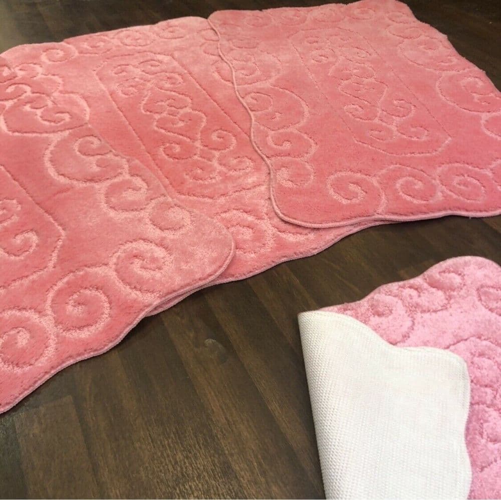 ROMANY GYPSY WASHABLES NEW 2021 DESIGNS FULL SET PINK MATSRUGS 4 MATS