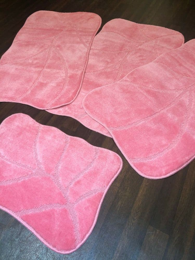 ROMANY GYPSY WASHABLES NEW DESIGN FULL SET OF 4 BRIGHT PINK MATS