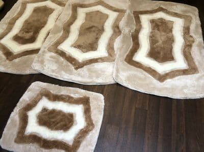 ROMANY GYPSY WASHABLES SET OF TOURER SIZE GERMAN 67X110CM MATS/RUGS NON SLIP XX