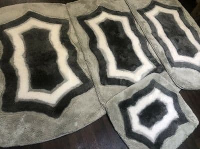 ROMANY GYPSY WASHABLES SETS OF TOURER SIZE GERMANS 67X110CM MATS-RUGS NON SLIP X