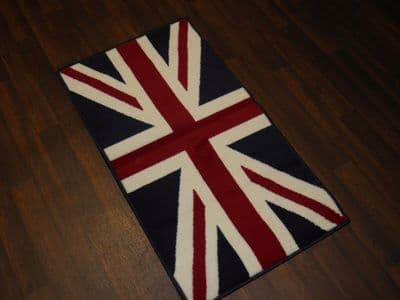Rugs Aprox 4x2 60cmx110cm Union Jack Mat/Rugs Woven Backed Red/White/blue Mat