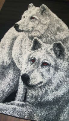 TOP QUALITY WOLF 160X230CM APP 8X5FT BEST AROUND RED EYE'S ANIMAL PRINT