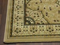Woven Backed Beige/Ivory Traditional Carved Rug 80cm x 140cm Approx 5x3 Top Quality