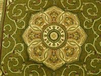 Woven Backed Green Traditional Carved Rug 120cm x 170cm Approx 6x4 Top Quality