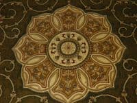 Woven Backed Green Traditional Carved Rug 200cm x 290cm Approx 9x6 Top Quality
