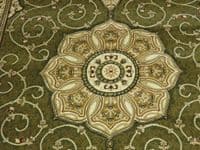 Woven Backed Green Traditional Carved Rug 80cm x 140cm Approx 5x3 Top Quality