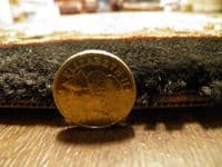 Woven Backed Ivory/Black Traditional Carved Rug 80cm x 140cm Approx 5x3 Top Quality