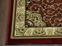 Woven Backed Red Traditional Carved Rug 80cm x 140cm Approx 5x3 Top Quality