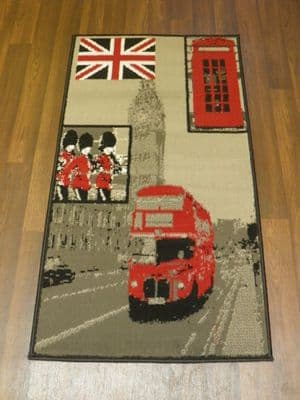 X NEW X Approx 4x2ft 60cmx110cm Novelty range New Design rugs London Bus Red Bus
