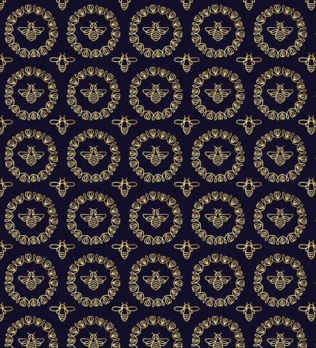Bumble Bee Fat Quarter Pattern Fabric 1