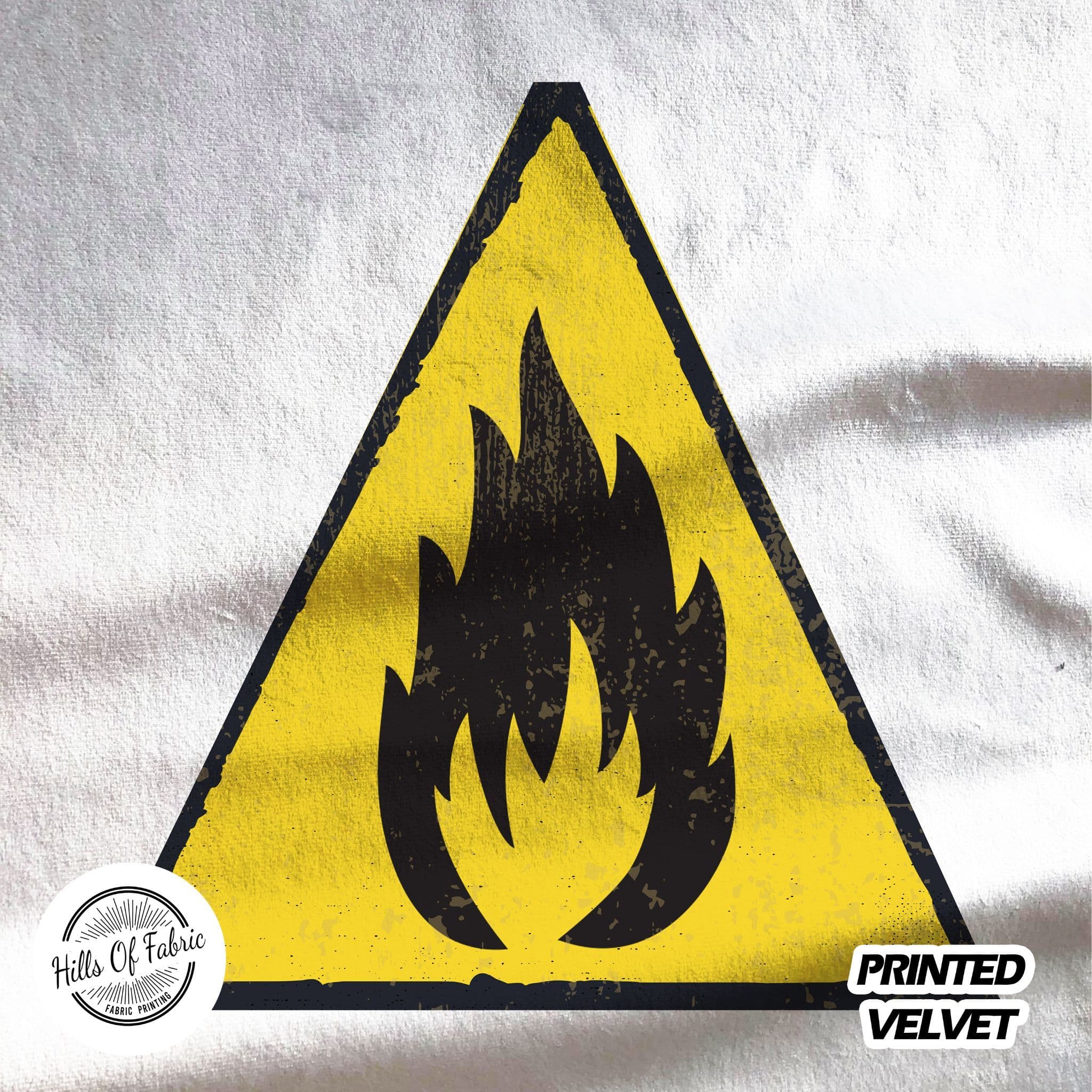 flammable sign Fabric Panel
