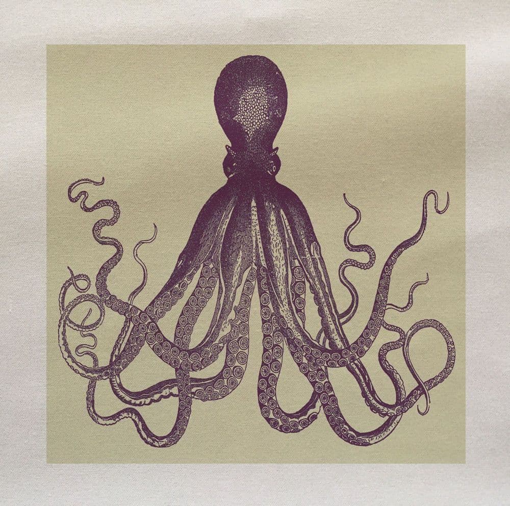 Octopus Fa Ric Panel Octopus Sea Ocean Fabric Cotton Panel