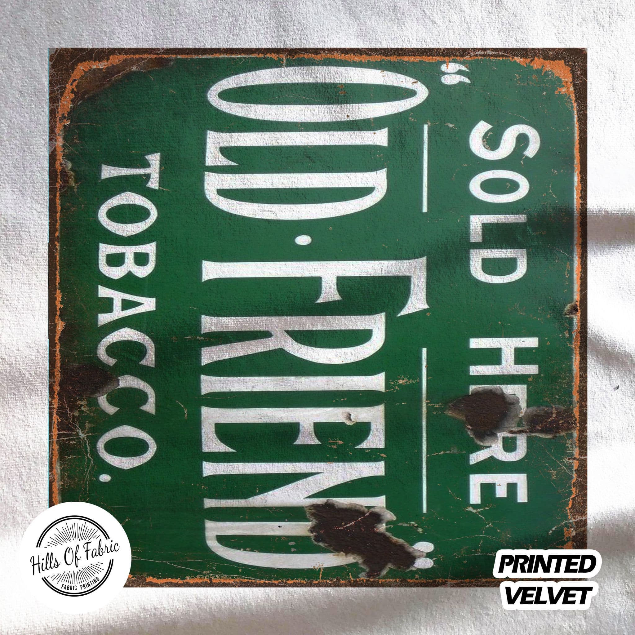 old friend tobacco Fabric Panel