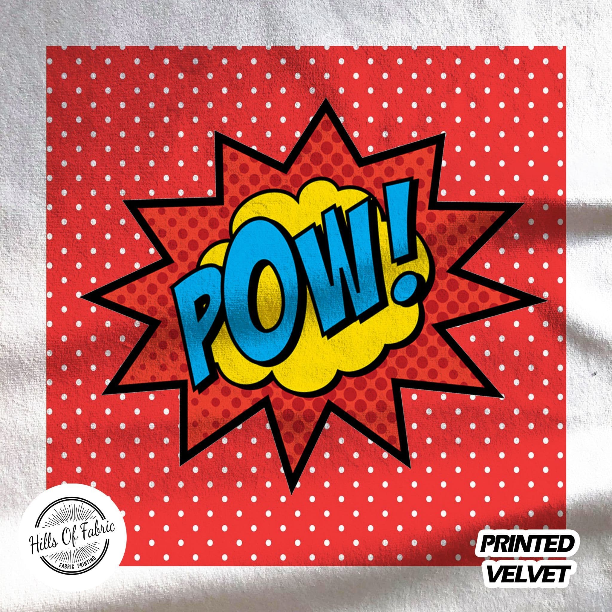 red pow Fabric Panel