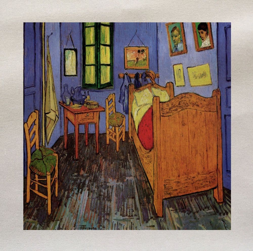 Vincent Van Gogh Bedroom Painting Printed Fabric Panel