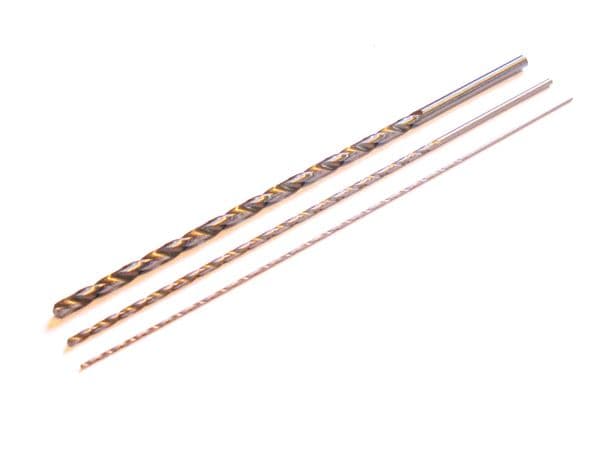 0.5mm - 3mm Single metric micro long series drill bits HSS metal drills