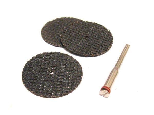 4pc 32mm reinforced cutting wheels discs + mandrel 3.1mm shank