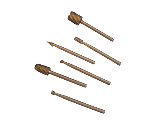 6pc Mini Router burr cutting set 3.1mm shank