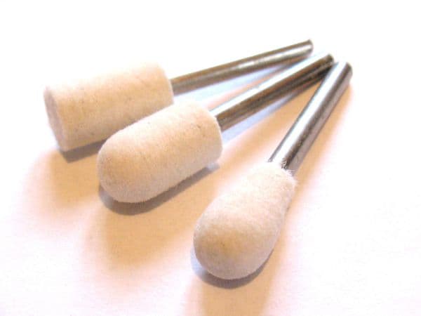 Hard felt polishing mops 3.1mm shank mini rotary tools