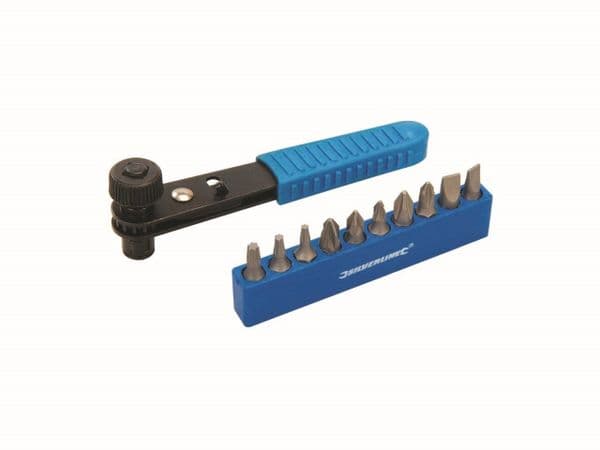Offset mini ratchet screwdriver set