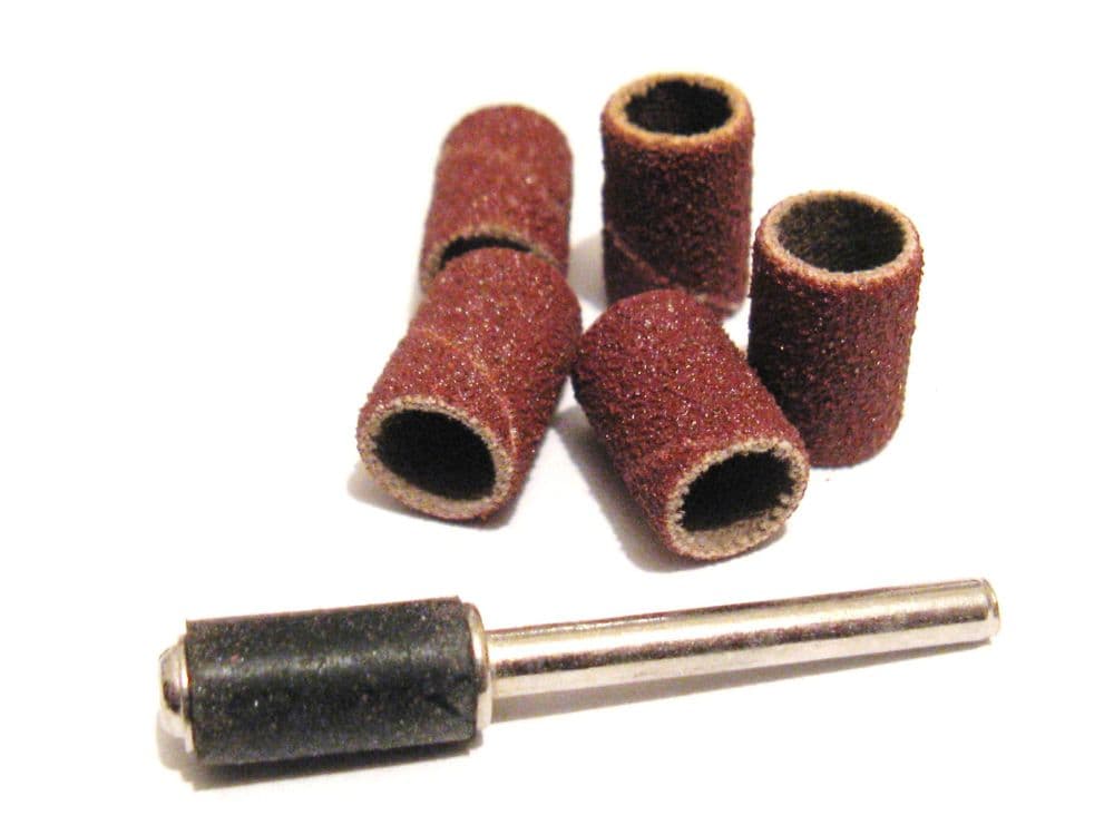 Silverline 6pc 1/4" drum sanding set dremel rotary sanding bands