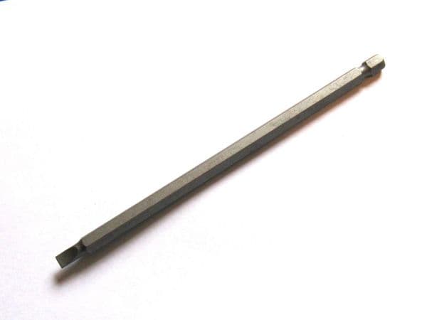 Slot screwdriver bit 150mm x 5mm Extra long power bit