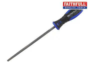 FAIFIRSC10 Handled Round Second Cut Engineers File 250mm (10in