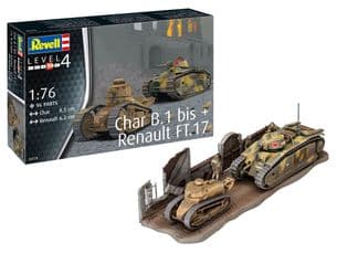 Revell 03278 Char. B.1 bis & Renault FT.17