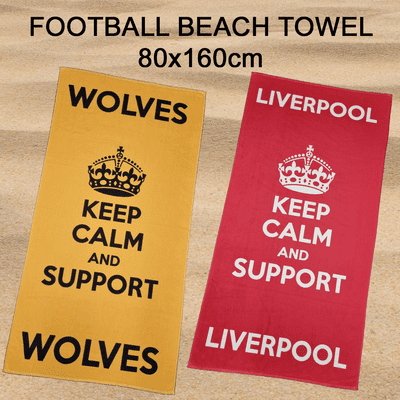 'KEEP CALM' Football Beach Towel