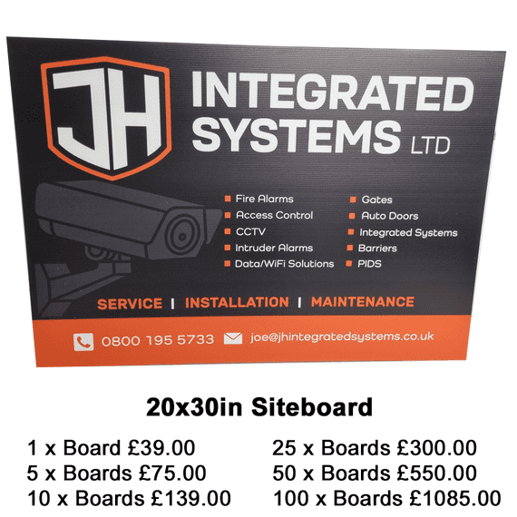 20x30in Site Board