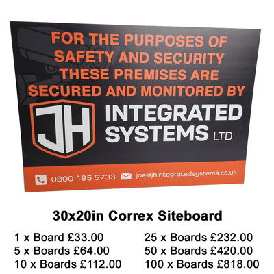 30x20in Site Board