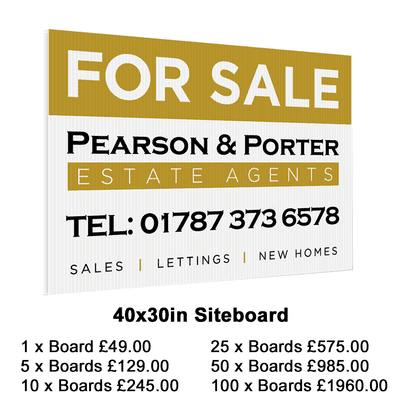 40x30in Site Board