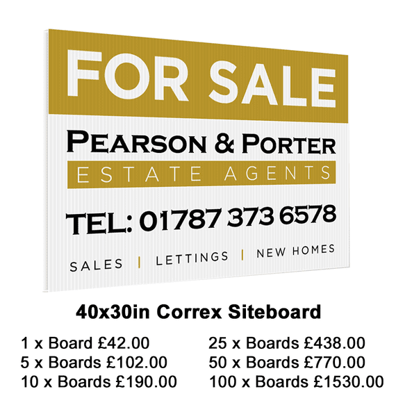 40x30in Site Board
