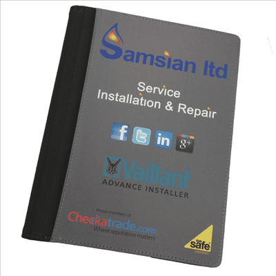 Large Fabric Notepad Holder