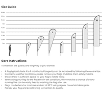 Large Teardrop Flag