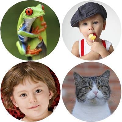 Set of 4 Personalised Round Coasters