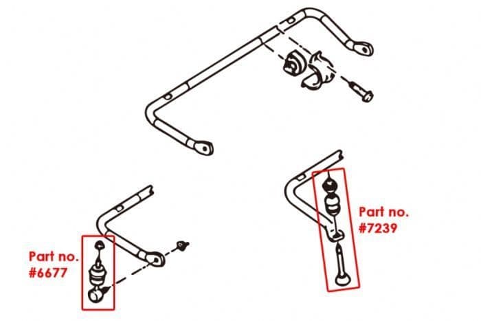 Ford Focus Mk2 Hardrace Rear Anti Roll Bar Link Reinforced