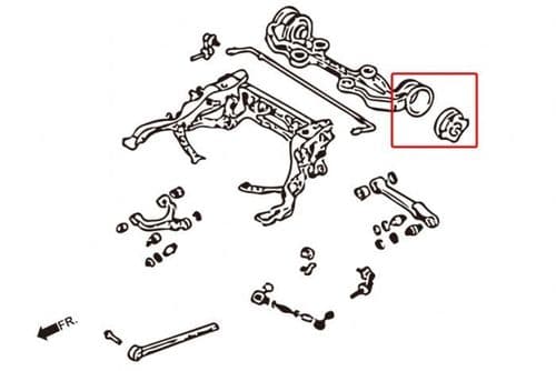 Mazda RX7 FD Hardrace Differential Rear Mounting Bush