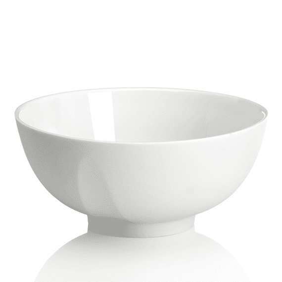 Degrenne Paris 'L'Econome by Starck' Porcelain White Turnip Round Bowl 14cm
