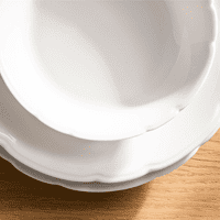 Degrenne Paris 'Reminiscence' White Porcelain Bowl 19cm