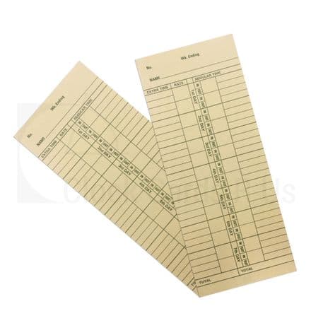 5012 Time Clock Cards