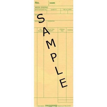 6000JC Time Clock Cards