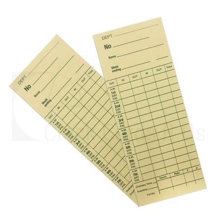 CC105 Time Clock Cards
