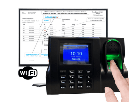 GeoTime 10 Wifi | Fingerprint clocking in machine