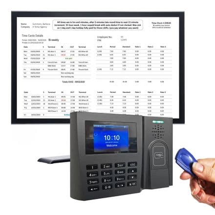ProxTime 200 | RFID tag clocking in machine including 15 tags
