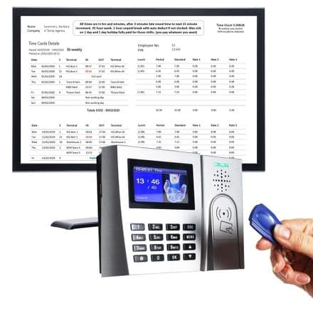 ProxTime 200 | RFID tag clocking in machine including 15 tags